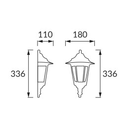 Garden luminaire begonya white