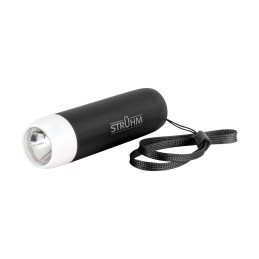 Flashlight LED Atom black rechargeable