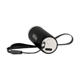 LED Atom įkraunamas žibintuvėlis, juodas