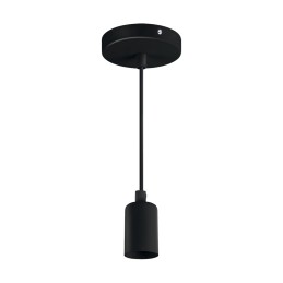 Hanging lighting fixture uno e27 clg black