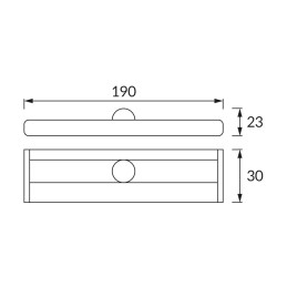 Decorative LED fitting sam led 2w PIR