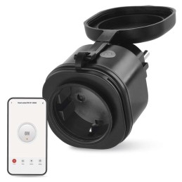 GoSmart EMOS WiFi IP44 älykäs pistorasia, musta