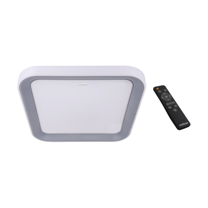 LED lubų šviestuvas/lubų lempa Ariel su nuotolinio valdymo pultu, kvadratinė 48 W CCT dimeris