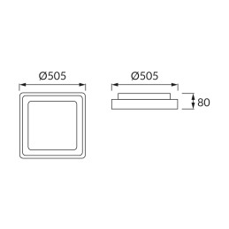 Led plafoon/ laevalgusti Ariel puldiga kandiline 48w cct dimmer