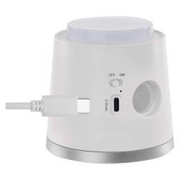 Universalus LED stalo šviestuvas, sieninis šviestuvas, naktinis šviestuvas „Abbie“ įkraunamas baltas