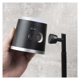 Universalus LED stalo šviestuvas, sieninis šviestuvas, naktinis šviestuvas „Abbie“ įkraunamas juodas