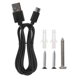 Universalus LED stalo šviestuvas, sieninis šviestuvas, naktinis šviestuvas „Abbie“ įkraunamas juodas