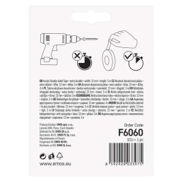 Kaksipuolinen liima-akryyliteippi läpinäkyvä 12mm / 3m