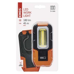 Рабочая лампа COB LED 180 лм, 3×AAA