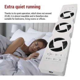 Radiator fan Mono, thermostat, set, white