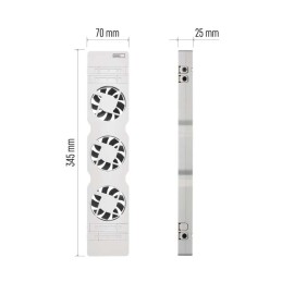 Радиаторный вентилятор Mono, термостат, комплект, белый