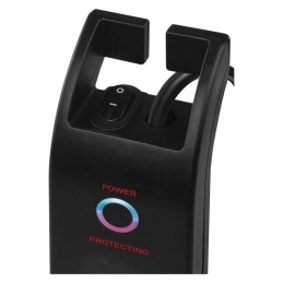 Surge Protector SCHUKO 4 sockets, 2m, black