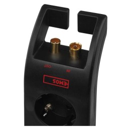 Surge Protector SCHUKO 4 sockets, 2m, black