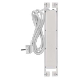 Удлинительный провод с защитой от перегрузки EMOS 4 розетки 2м белый