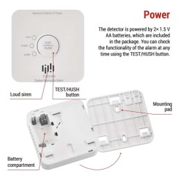 CO2 andur/ alarm EMOS GoSmart WiFi TCS0101W