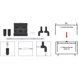 GoSmart Ambient LED RGB Lighting for TV 55 (139 cm)