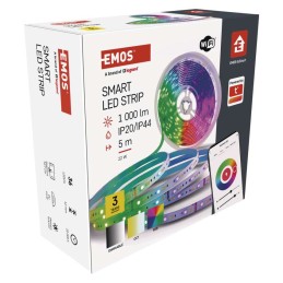 Светодиодная лента Emos GoSmart WiFi 5 м, 22 Вт, 1000 лм, RGB/ CCT