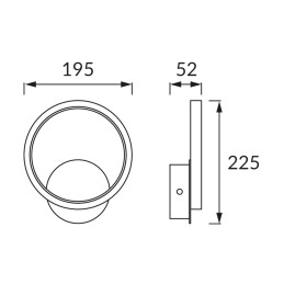 Decorative SMD LED fitting emma led c 10w white nw