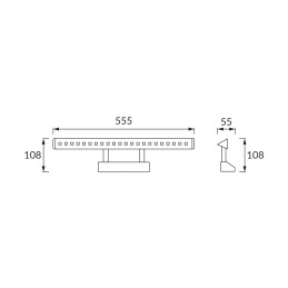 Decorative SMD LED fitting riton led 6w antic brass nw