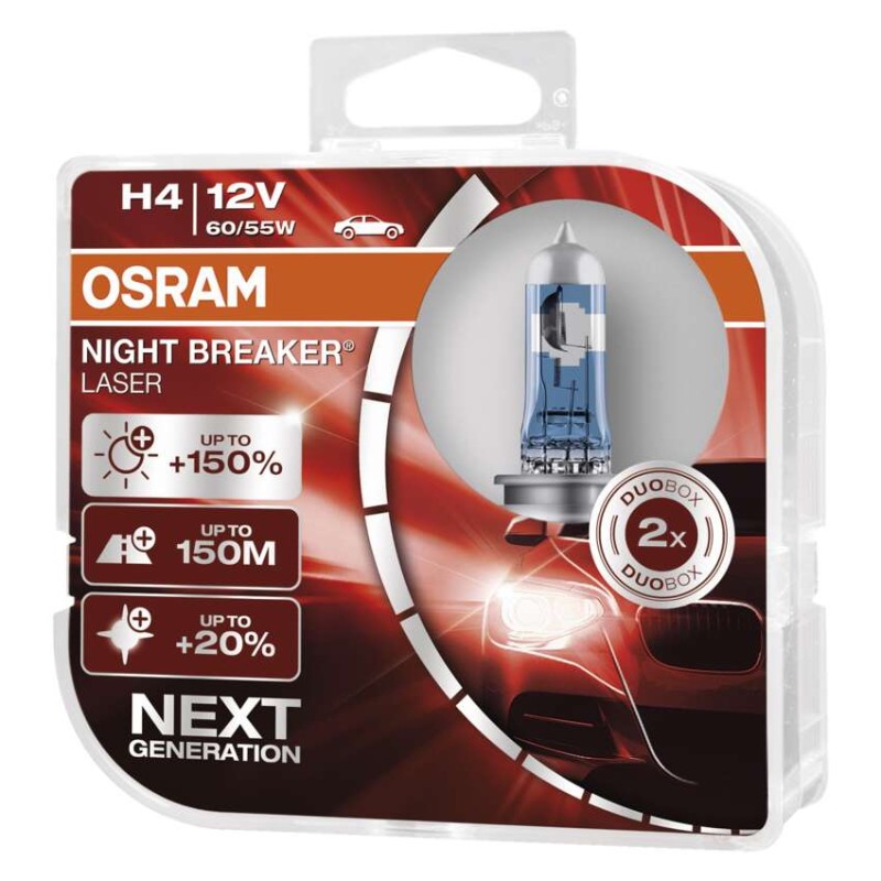 Autopirn  Osram Lazer Night Breaker H4 55/60w 2tk.