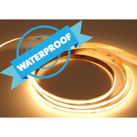 Cob LED juostos profilis 8 W/m, 24 V, 3000 K, IP65