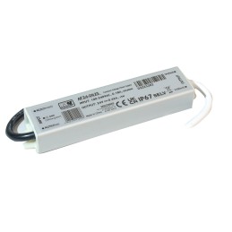 LED maitinimo šaltinis/transformatorius 24 V, 15 W, IP67, kompaktiškas metalinis korpusas