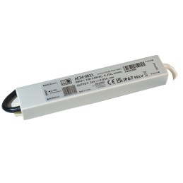 LED maitinimo šaltinis/transformatorius 24 V, 20 W, IP67, kompaktiškas metalinis korpusas