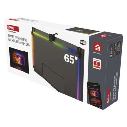 LED aplinkos RGB apšvietimas 65 colių (164 cm) EMOS GoSmart WiFi televizorius