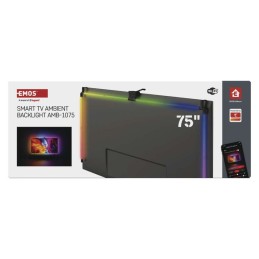 LED aplinkos RGB televizoriaus apšvietimas 75 colių (189 cm) EMOS GoSmart WiFi