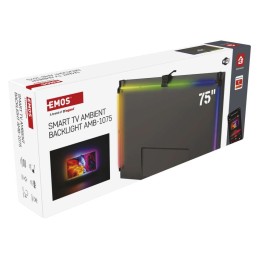 LED aplinkos RGB televizoriaus apšvietimas 75 colių (189 cm) EMOS GoSmart WiFi