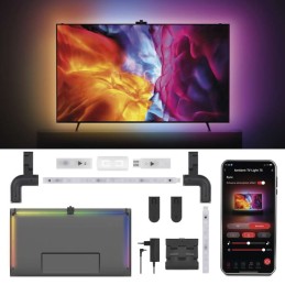 LED aplinkos RGB televizoriaus apšvietimas 75 colių (189 cm) EMOS GoSmart WiFi