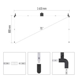 GoSmart Ambient LED RGB Lighting for TV75 (189 cm)