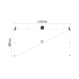 LED aplinkos RGB televizoriaus apšvietimas 75 colių (189 cm) EMOS GoSmart WiFi