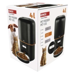 Automatic Cat and Dog Feeder 4L Black