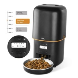 Automatic Cat and Dog Feeder 4L Black