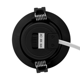 Įleidžiamas šviestuvas Moni Led 5 W cct šiltas neutralus šaltas, juodos spalvos