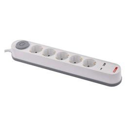 Pailginimo kabelis Emos 5 kontaktų 3 m 1x USB A 1x USB C