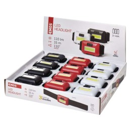 COB LED headlamp 110lm, 15m, 3xAAA