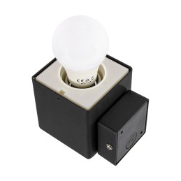 Hermetinis sodo šviestuvas/lauko šviestuvas Gryf e27 juodas