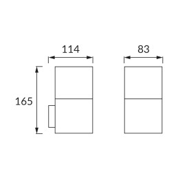 Hermetinis sodo šviestuvas/lauko šviestuvas Gryf e27 juodas