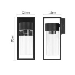 LED sieninis šviestuvas 12,8 x 11 x 27 cm 1 x E27 15 W IP44 EMOS