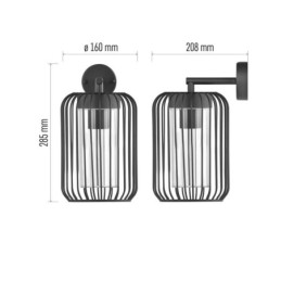 LED wall garden light 20.8 x 16 x 28.5 cm 1 x E27 15W IP44 EMOS