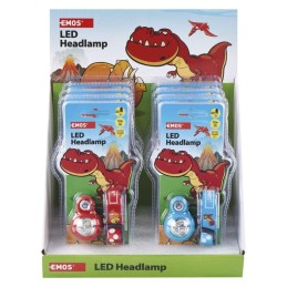 Headlamp for children DINO 12lm, 2xCR2032