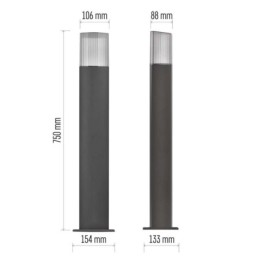Светодиодный пост-фонарь 15,4 x 13,3 x 75 см 1 x E27 25W IP54 EMOS