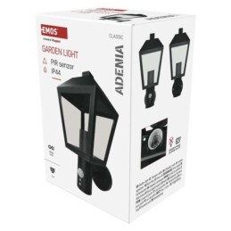 LED lauko šviestuvas su judesio jutikliu 19,8 x 15 x 29,8 cm 1 x E27 15 W IP44 EMOS