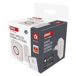 Belaidis namų durų skambutis WiFi baltas GoSmart P5735SS