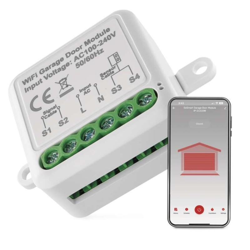 Smart module for garage door control WiFi Tuya
