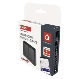 ZigBee Tuya smart switch 4-button black