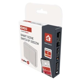 ZigBee älykäs kytkin 2 painiketta GoSmart valkoinen