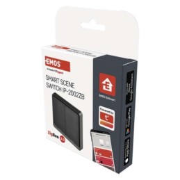 Умный выключатель 2 кнопки черный GoSmart ZigBee Tuya